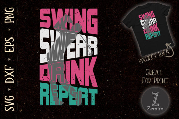 Review: Funny Golf SVG Swing Swear Drink Repeat