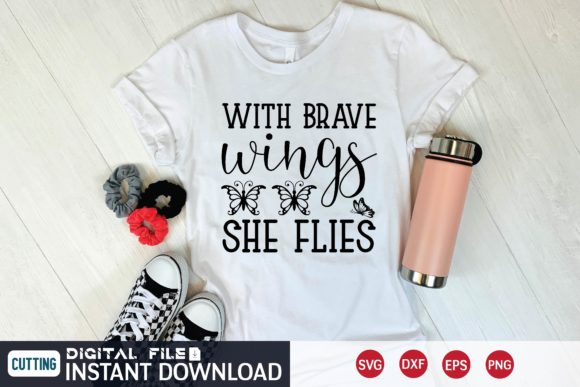 Review: With Brave Wings She Flies Svg for Embroidery